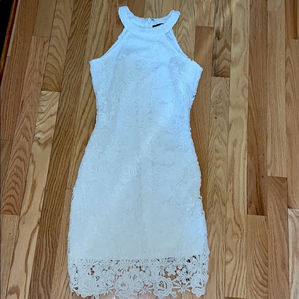 Lulus white lace dress